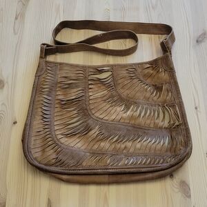 Suede Crossbody Bag 29cm x 39cm